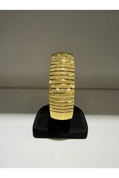 imitasyon dünyası 2 cm Eninde 22 Ayar Altın Kaplama Elmas gravür Merdiven Mod...