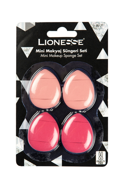 Lionesse Mini Makyaj Süngeri Seti 4’lü – Fondöten ve Kapatıcı Uygulama Süngeri
