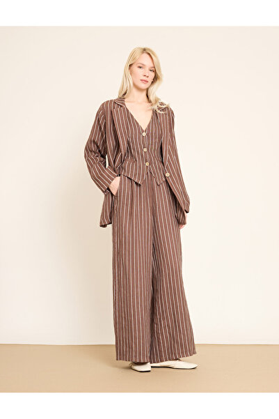 BGN workshop Buton frontal cu dungi in vestă