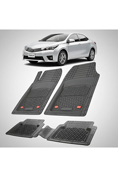 TEAMCAR Πατάκια δαπέδου Toyota Corolla E180 Sedan Συμβατά 2016-2018 | Μαύρο