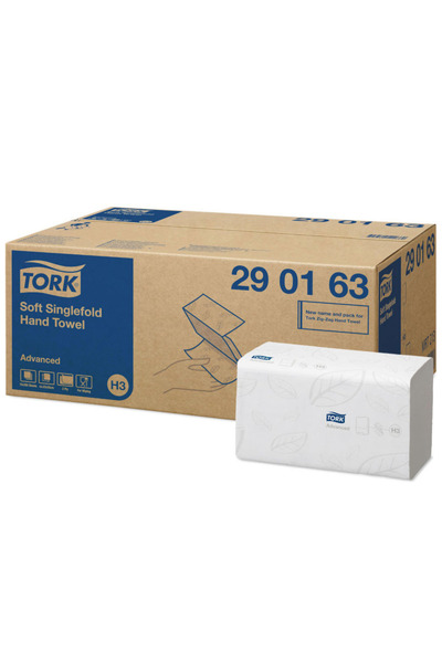 TORK Prosoape pliate hartie Advanced 290163, 250 buc/pach, 2 str