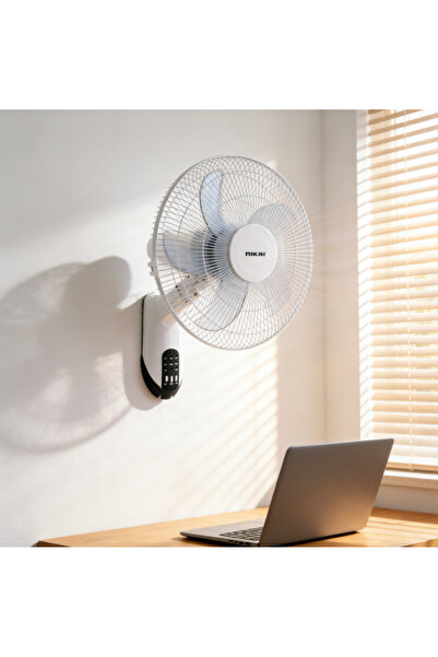 Nikai Wall Mount Fan Oscillating Quiet Wall Mounted Fan for Home Kitchen Office