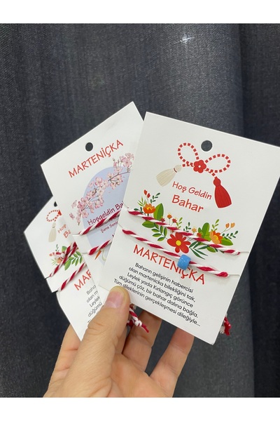 myDea Marteniçka / Martenitsa 3-Pack of 6-Pack of Wool Red and White Thread W...