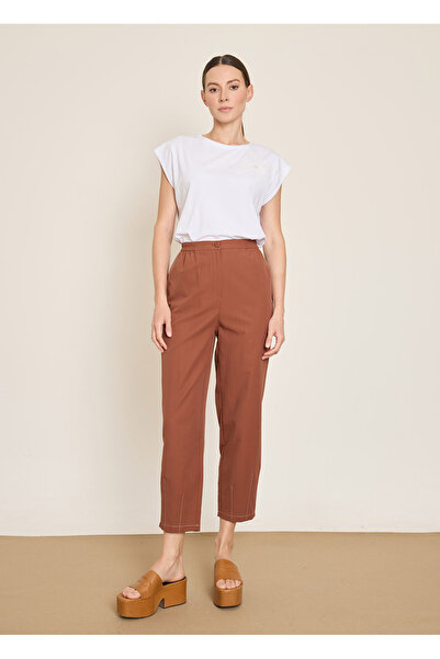 BGN workshop Contrast Stitched Cotton Mixed Pants