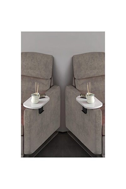 GOLDFALEZ Ikili (2 Adet) Yan Sehpa Ayarlanabilir Tepsi Dekoratif Modern Tepsi...