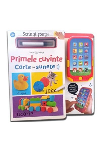 Editura Litera Scrie si sterge. Primele cuvinte. Carte cu sunete