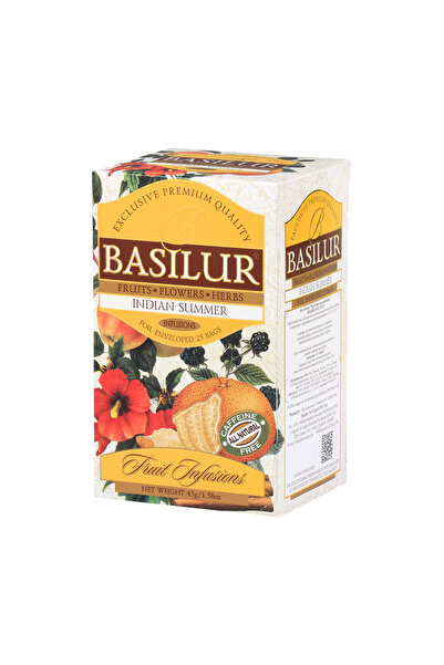 Basilur Indian Summer Tea, Fruit Infusions, 25 Tea Bags
