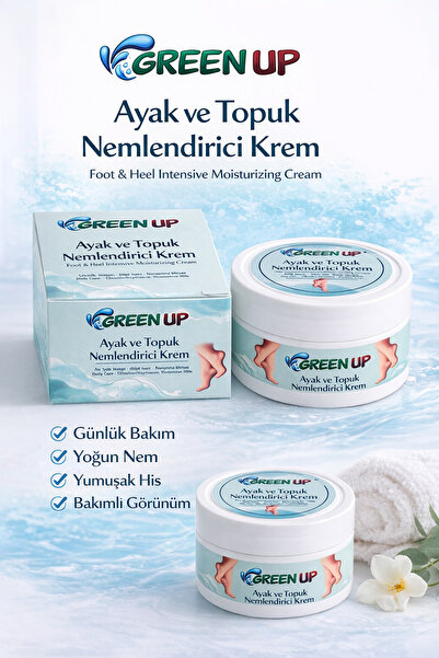 GreenUp Ayak ve Topuk Nemlendirici Bakım Kremi