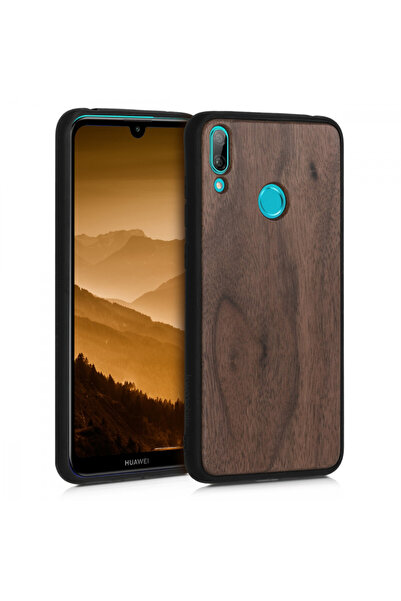 KWmobile Carcasă pentru Huawei Y7 (2019) / Y7 Prime (2019), Lemn, Maro, 49160.18