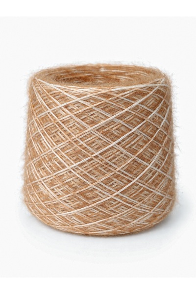 U5 FASHION Kahverengi Ebruli Tüylü İplik 12/1 Tek Kat – %50 Pamuk Karışımlı 2...