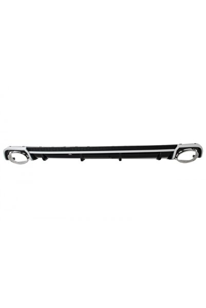tuningset Заден дифузьор за броня с накрайници за ауспух, подходящ за Audi A4...