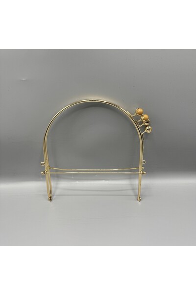 Aynalı Sosyetik Öpücük Model portofel Clip Cafea cu Lapte Auriu