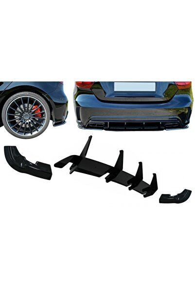 tuningset Extensii Difuzor Bara Spate compatibil cu Mercedes A-Class W176 A45...