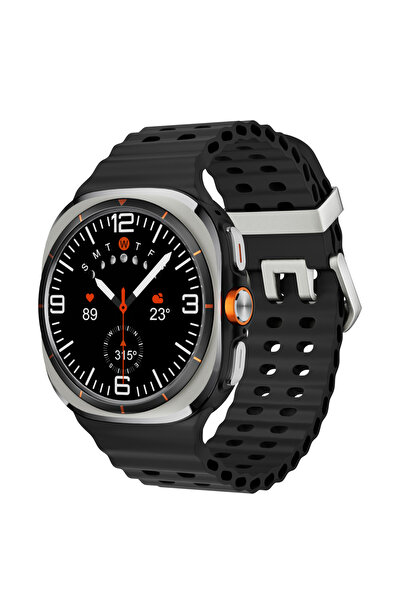 vwar vwarSk 7 Ultra Amoled 47 mm Çelik + Silikon Kordonlu kalobee Akıllı Saat