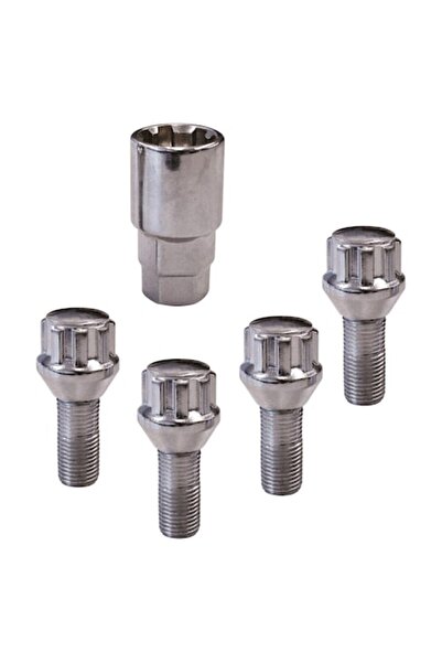 Carpoint Șuruburi conice de blocare a roților M14x1.5mm Set de 4 - Tip G