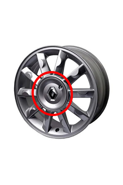 3D.era Renault Clio 3 Jant Göbeği Kapağı (2005-2012) Boyaya Hazır Astarlı - 8...