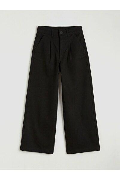LC Waikiki Wideleg Pleated Girls' Gabardine Pants