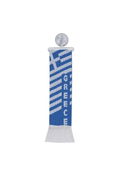 Lampa Lampă decorativă cu steag Grecia, cu ventuză, albastru/alb