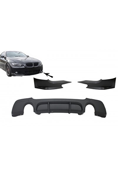 tuningset Difuzor Bara Spate cu Splittere compatibil cu BMW Seria 3 E92 Coupe...