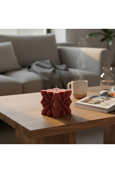 Candle Stellar Bloom 2 Adet Karanfil Kokulu Dekoratif Mum