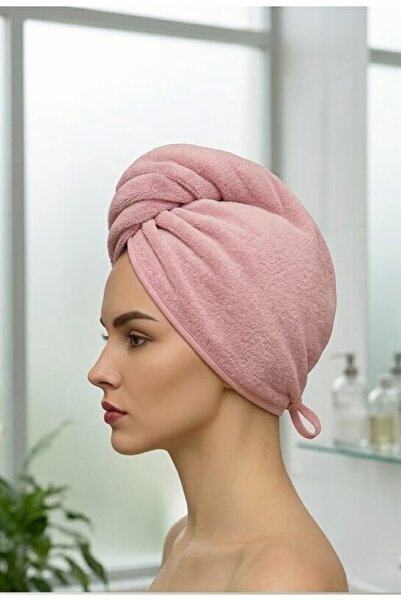 Lanugo Baby Clothes Prosop de păr elastic cu nasturi, bonetă pentru uscarea p...