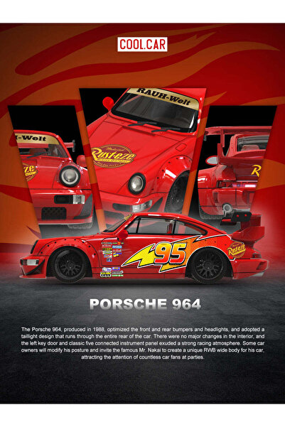 Timemicro Cool Car Porsche 964 RWB 500 limitli (Pleksi-Kapalı Kutu-Jelatinli)