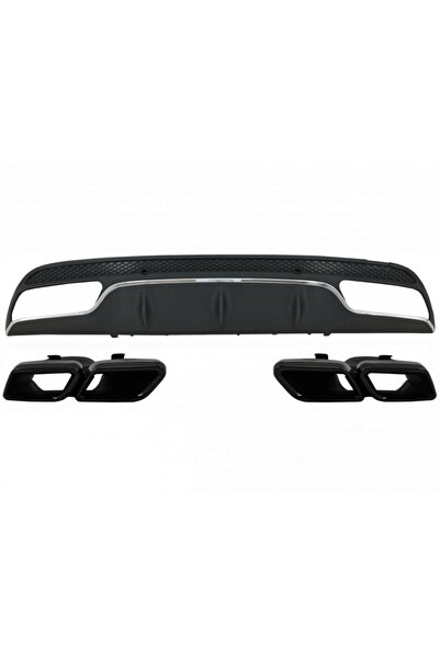 tuningset Difuzor Bara Spate compatibil cu Mercedes C-Class W205 S205 2014-20...