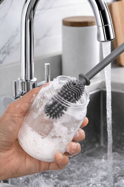 genel tr Biberon Termos Suluk Sürahi Cam Şişe Bardak Kavanoz Yıkama Ve Temizl...