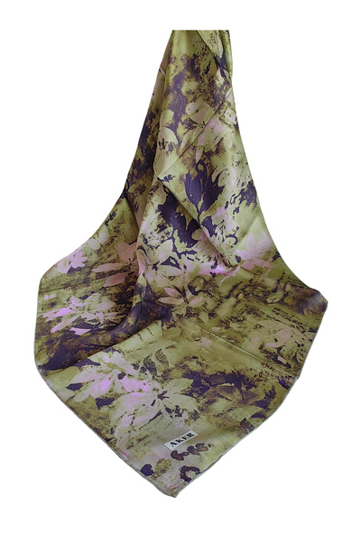 Aker Silk K Crepe Satin Scarf 2026 Summer Season 9127701-351