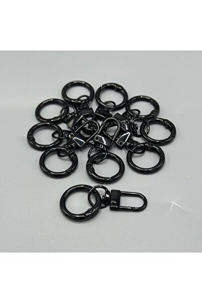 Aynalı حلقة باباجانلي يابانيه سوداء (10 قطع)