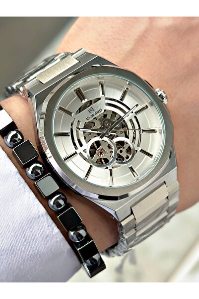 Reward Silver Color Skeleton Model Original Automatic Mechanism Business Men'...