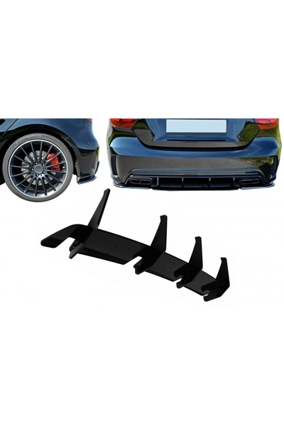 tuningset Prelungire bara spate Splitter compatibil cu Mercedes A-Class W176 ...