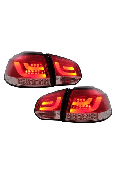 tuningset Stopuri LED compatibile cu VW Golf 6 VI 2008-2013 Roșii