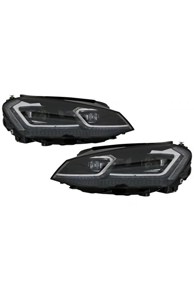 tuningset Faruri LED Bi-Xenon compatibile cu VW Golf 7 VII 2012-2017 Facelift...