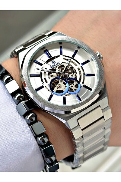 Reward Silver Color Skeleton Model Original Automatic Mechanism Business Men'...
