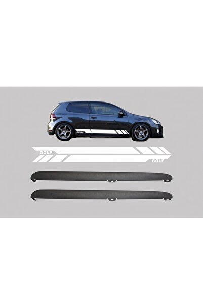 tuningset Praguri Laterale cu Autocolante Autocolante din Vinil Alb compatibi...