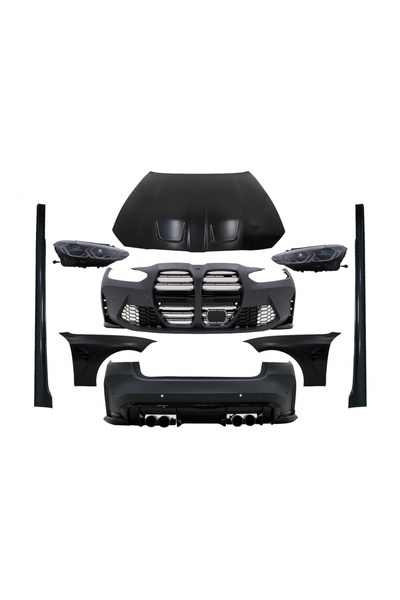 tuningset Kit caroserie lată compatibil cu BMW Seria 3 G20 Sedan 2018-2022 Co...