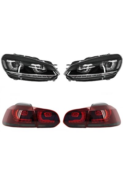 tuningset Faruri compatibile cu VW Golf 6 VI 2008-2013 Golf 7 3D LED DRL U-De...