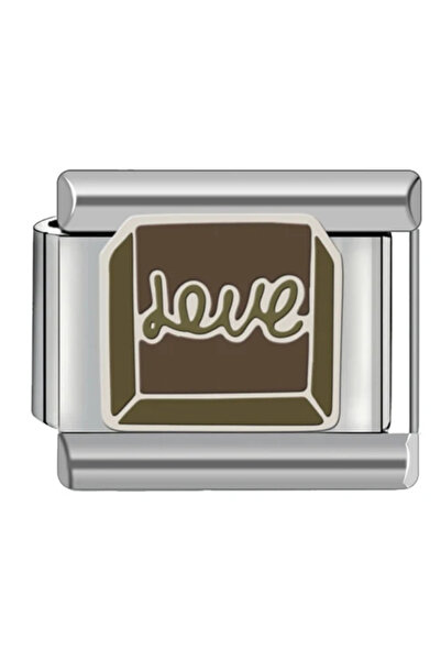 TURKAFONE Love Brown - 289 - Italian Bracelet Charm