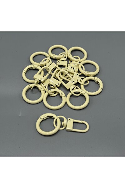 Aynalı Parrot Spring Ring Ecru (10 Pieces)