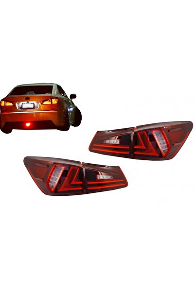 tuningset Stopuri Full LED compatibile cu Lexus IS XE20 2006-2012, bară lumin...