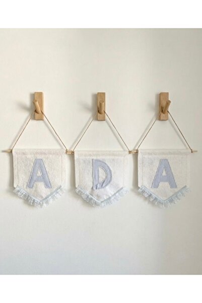 SERENA BD Harf Flama, çocuk odası bebek odası kapı süsü duvar süsü tek harf