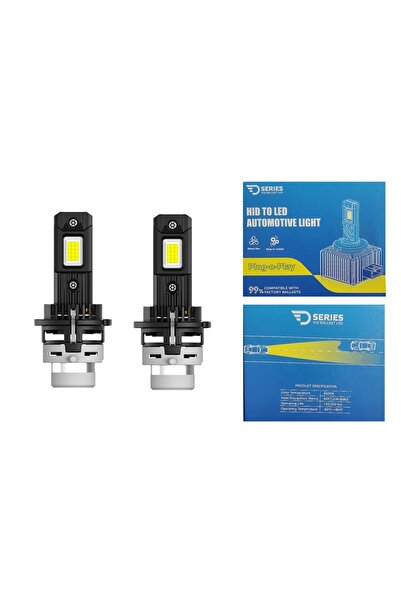 tuningset Becuri LED D4R pentru faruri auto, seria D, 6000K, conversie de put...