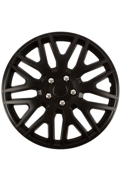 Cridem Set de 4 huse pentru roți, Cridem, Dakar NC, negre/cromate - 16''