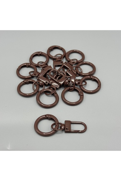 Aynalı Δαχτυλίδι με ελατήριο και παπαγάλος, πικρό καφέ (10 τεμάχια)