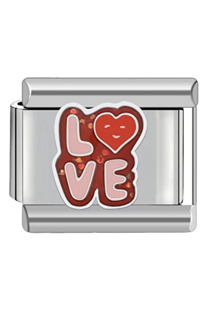 TURKAFONE Love Heart Writing - 292 - Italian Bracelet Charm