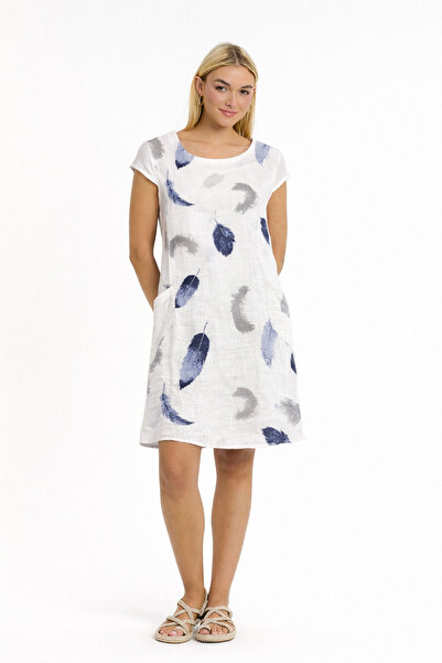 Heaven Ephesus Women's Dress - Muslin Patterned Milano Dress - 3065