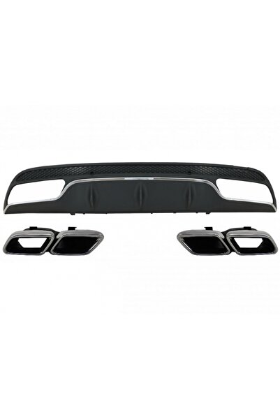 tuningset Difuzor Bara Spate compatibil cu Mercedes C-Class W205 S205 2014-20...