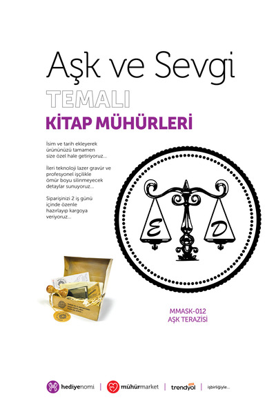 HEDİYENOMİ MühürMarket > ختم كتاب الحب والدقة - Ex-libris - ختم الكتاب > MMAS...