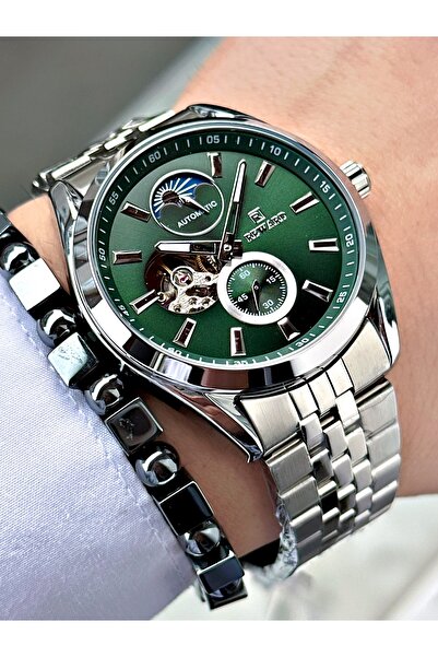 Reward Silver Color Busines Automatic Original Mechanism Men's Wristwatch + B...